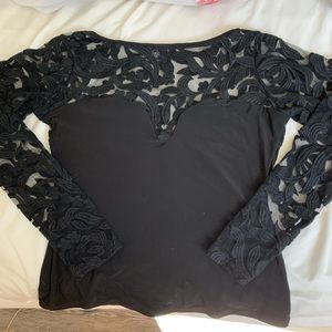 Lace Back Dress Blouse